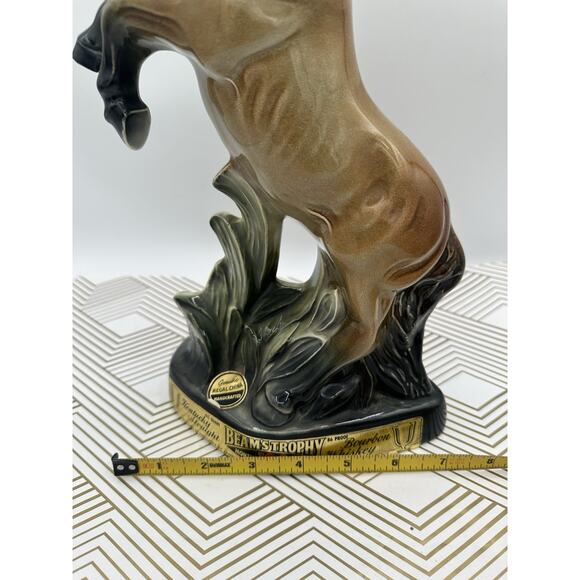 Vintage Jim Beam Whiskey Decanter Horse Bottle 120 Month Old 14” Sculpture - Picture 6 of 7
